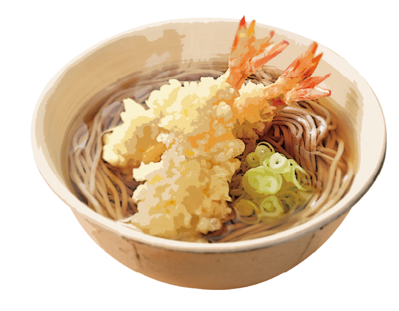 海老天蕎麦