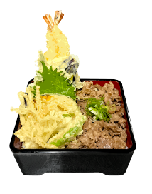 天丼と
神戸ビーフの牛丼